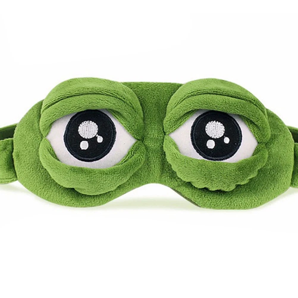 3D Frog Sleep Mask Soft Contoured