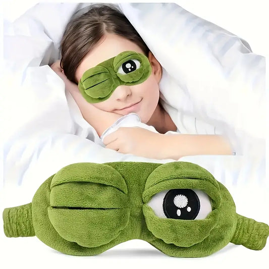 3D Frog Sleep Mask Soft Contoured